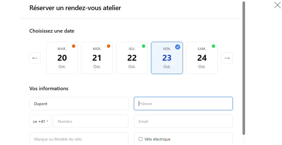 Site Charly's Bike Store, réalisé par Web journey