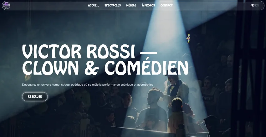 Capture du site Victor Rossi